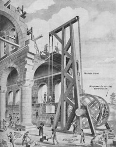 Los normandos construyendo una catedral, c1934 de Unbekannt