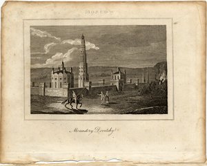 El Convento de Novodevichy en Moscú, c. 1800