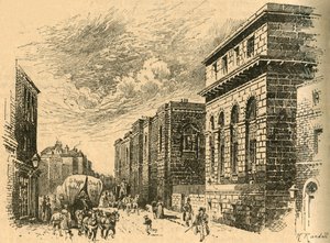 El Old Bailey, Londres, principios del siglo XIX, c. 1890 de Unbekannt