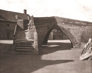 El viejo puente en Croyland, Lincolnshire, 1894 de Unbekannt