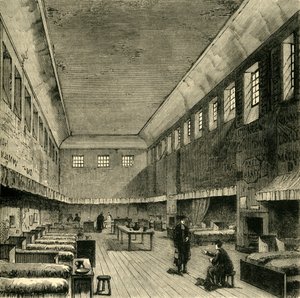 El viejo dormitorio en 1840 de Unbekannt