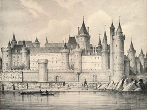El viejo Louvre en 1670, 1915