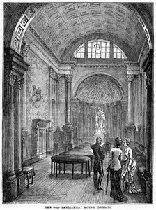 La Antigua Casa del Parlamento, Dublín, siglo XIX