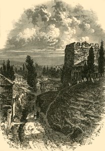 Las viejas murallas, Constantinopla, siglo IV, 1890