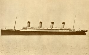El Olympic White Star Line en el mar de Unbekannt