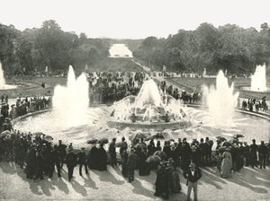 Las fuentes del Palacio, Versalles, Francia, 1895 de Unbekannt