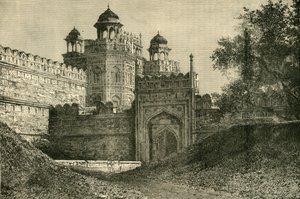 El Palacio de los Emperadores Mogoles, Delhi, 1890 de Unbekannt