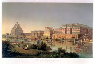 Los palacios de Nimrud restaurados, 1853