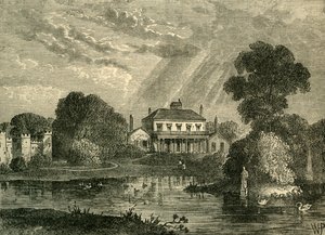 El Pabellón, Hans Place, en 1800, c. 1876 de Unbekannt
