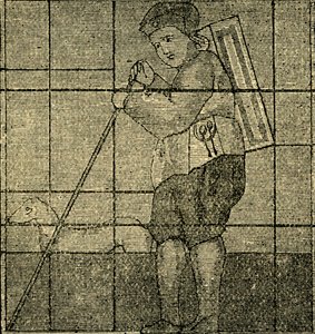 El vendedor ambulante y su perro, anteriormente en la iglesia de Lambeth, c1878