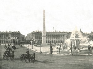 La Place de la Concorde, París, Francia, 1895 de Unbekannt