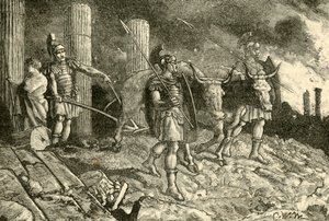 El arado pasando por el sitio de Cartago, 1890 de Unbekannt