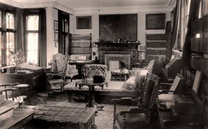 El estudio del poeta, Farringford House, siglo XX de Unbekannt