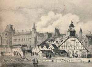 La Pompe de la Samaritaine en 1635 de Unbekannt