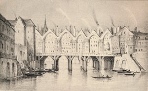 El Puente St Michel en 1550, 1915 de Unbekannt