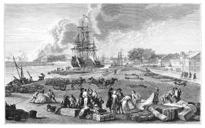 El puerto de Rochefort, 1885 de Unbekannt