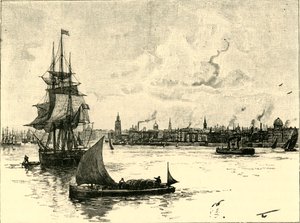 El puerto de Liverpool, 1898 de Unbekannt