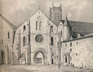 El portal de la Abadía de Santa Genoveva, 1915 de Unbekannt