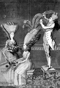 El tocado absurdo o La dama emplumada, 1776