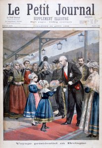 El presidente de la República Francesa visitando Bretaña, 1896 de Unbekannt
