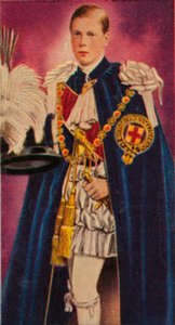 El Príncipe de Gales en su investidura como Caballero de la Jarretera, 1911 1935 de Unbekannt