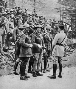 El Príncipe de Gales en el frente italiano, 1917 de Unbekannt