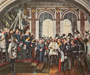 La proclamación del Imperio Alemán en Versalles, 18 de enero de 1871, 1936 de Unbekannt
