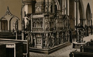 El púlpito, Iglesia de San Nicolás, c1880