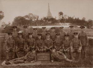 El personal del intendente del 1er Royal Munster Fusiliers, Rangún, Birmania de Unbekannt