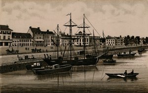 El muelle, c1880 de Unbekannt