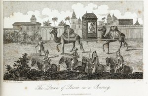 La reina de Persia llevada por camellos, c.1810-1829 de Unbekannt