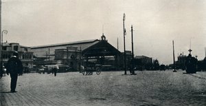La estación de tren, Santiago, 1911