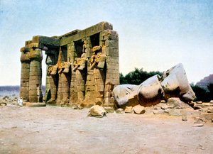 El Ramesseum, Tebas, Egipto, siglo XX