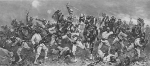 La rebelión de Arabi Pasha en Egipto: La carga en la batalla de Kassassin de Unbekannt