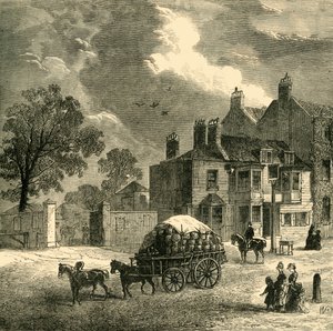 The Red Cow Inn, Hammersmith, c1878 de Unbekannt
