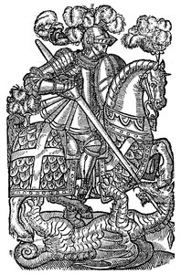 El Caballero de la Cruz Roja, 1598, 1893 de Unbekannt