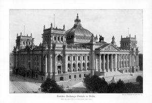 El Reichstag a finales del siglo XIX, 1900 de Unbekannt