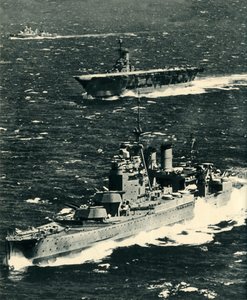 El Renown, el Ark Royal y el Sheffield, c1939-1941, 1942
