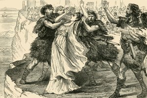 Los esclavos sublevados en Enna, 1890 de Unbekannt