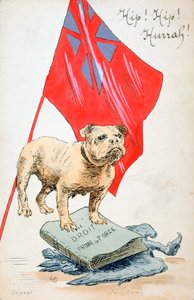 El Derecho Precede a la Fuerza, postal francesa de la Primera Guerra Mundial, 1914-1918 de Unbekannt