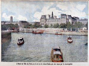El Río Sena y el Hotel de Ville, París, 1903