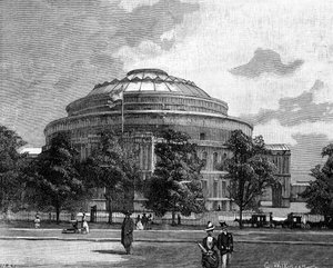El Royal Albert Hall, Kensington, Londres, 1900