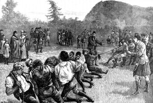 La Familia Real en las Tierras Altas, tira y afloja - finales del siglo XIX, 1900 de Unbekannt