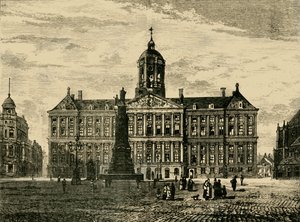 El Palacio Real, Ámsterdam, 1890 de Unbekannt