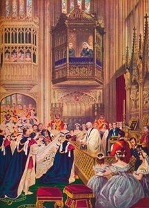La boda real, Capilla de San Jorge, Windsor, 10 de marzo de 1863, 1910 de Unbekannt