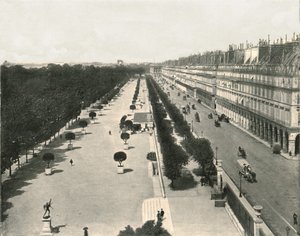La Rue de Rivoli, París, Francia, 1895