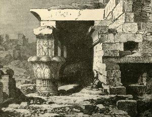 Las ruinas en Denderah, 1890