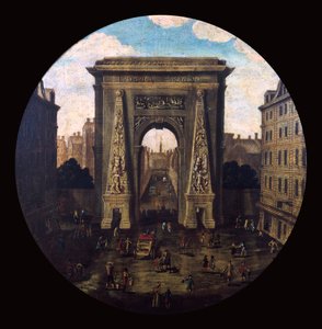 La Puerta de Saint-Denis, París, siglo XVII de Unbekannt