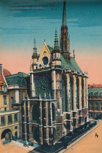 La Sainte-Chapelle, París, c1920 de Unbekannt