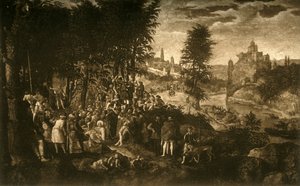 El sermón de San Juan Bautista, c1550, 1903 de Unbekannt
